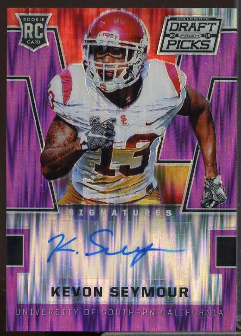 Kevon Seymour Rookie 2016 Panini Prizm Draft Picks Autographs Prizm Purple #217  Image 1