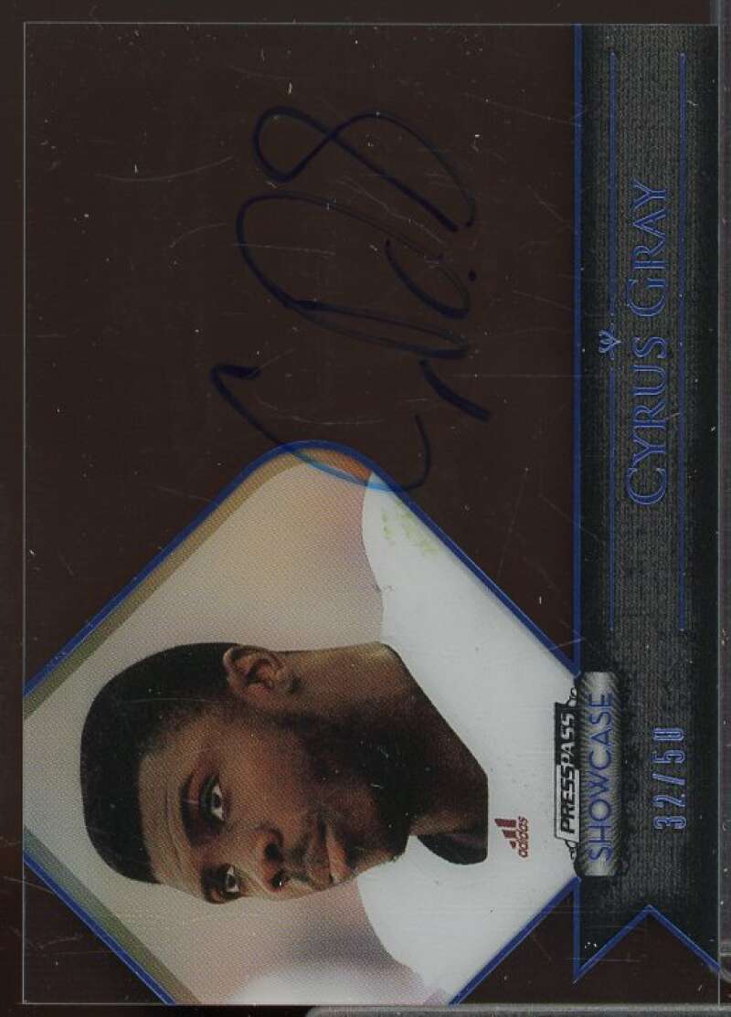 Cyrus Gray Rookie Card 2012 Press Pass Showcase Blue #SCCG2  Image 1