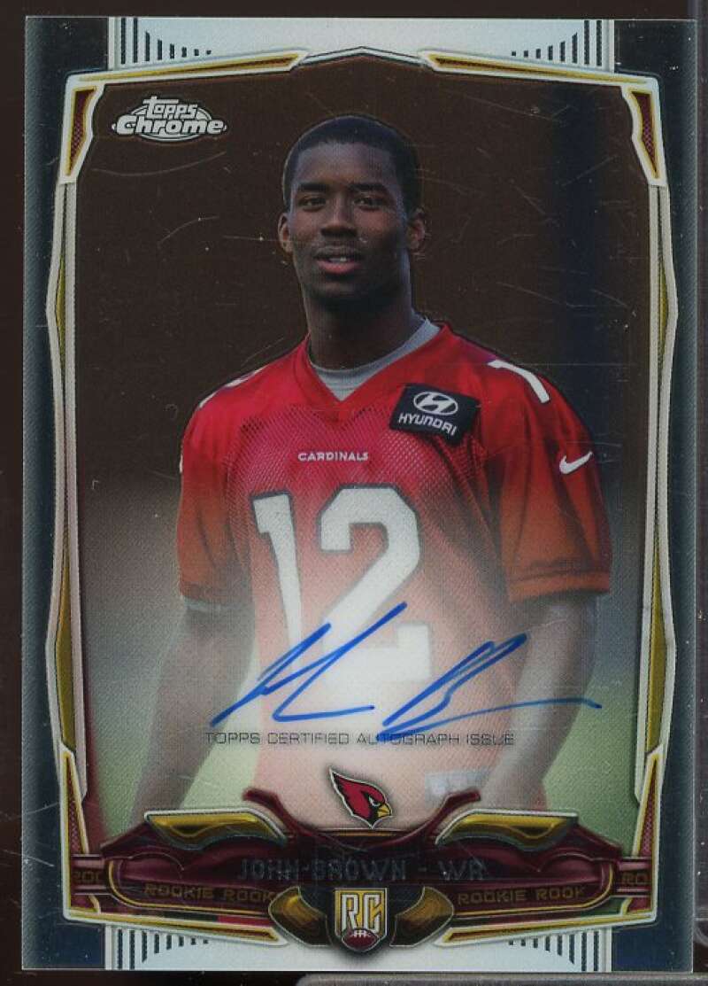 John Brown Rookie Card 2014 Topps Chrome Rookie Autographs #226  Image 1