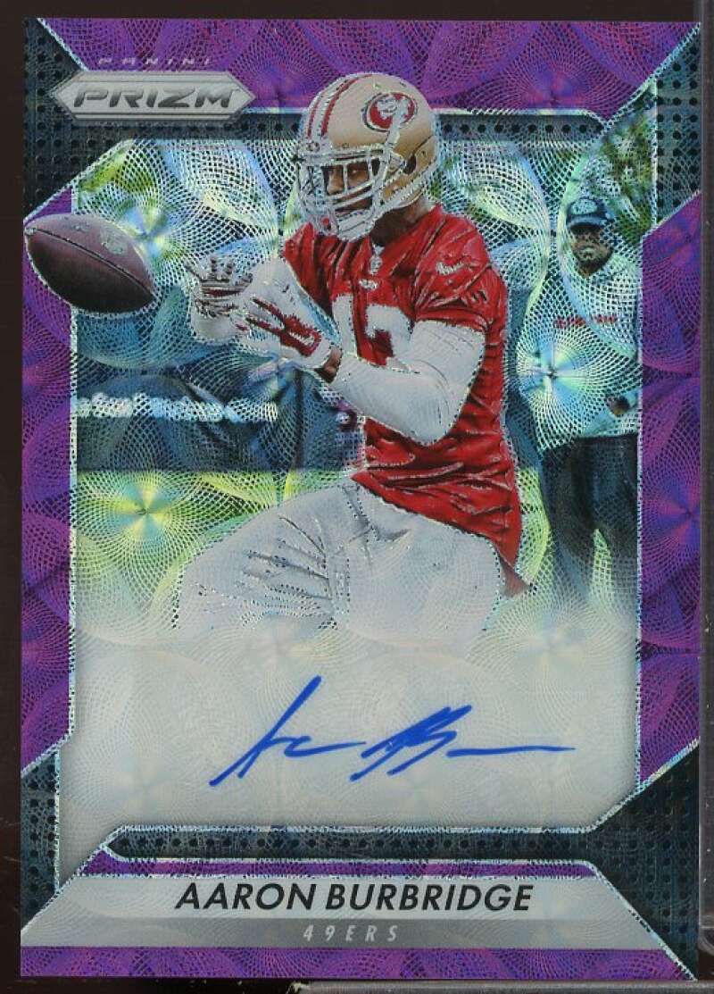 Aaron Burbridge 2016 Panini Prizm Rookie Autographs Prizms Purple Scope #50  Image 1