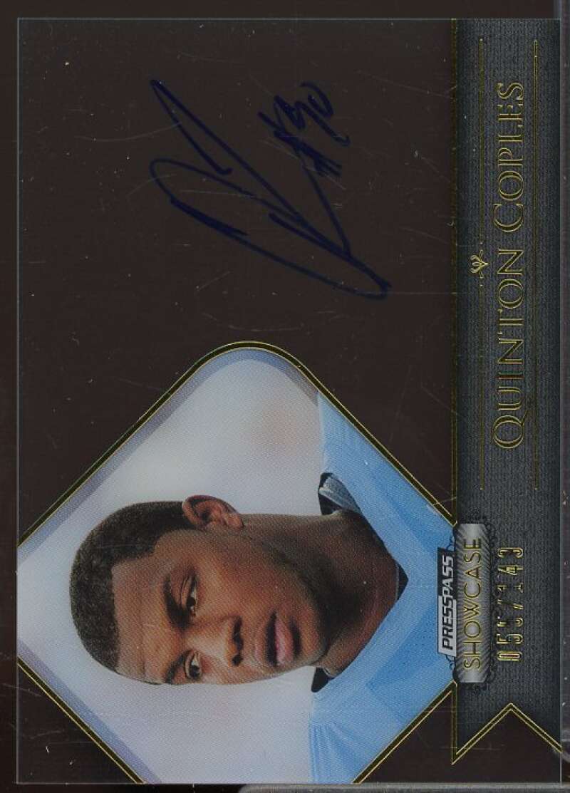 Quinton Coples Rookie Card 2012 Press Pass Showcase Gold #SCQC  Image 1