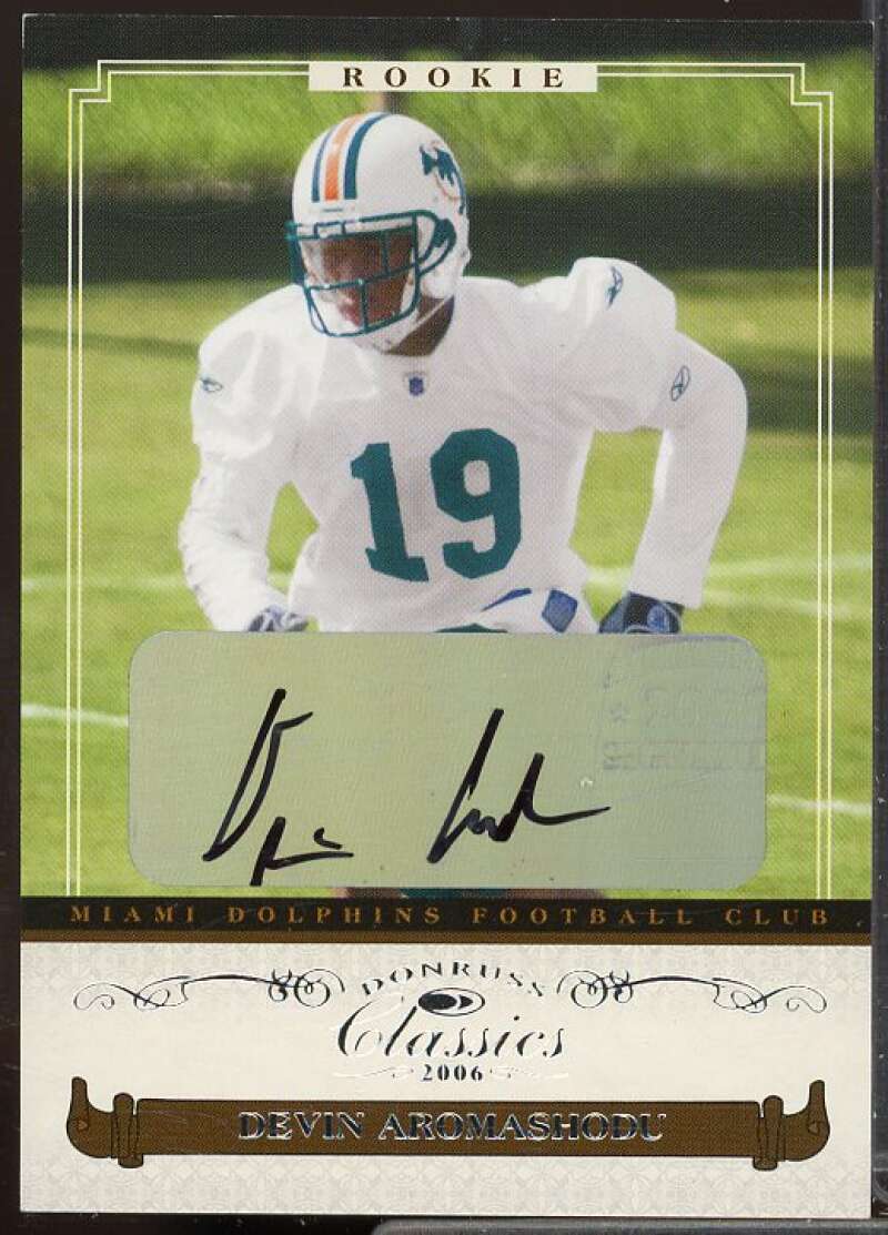 Devin Aromashodu AU/899 Rookie Card 2006 Donruss Classics #211  Image 1