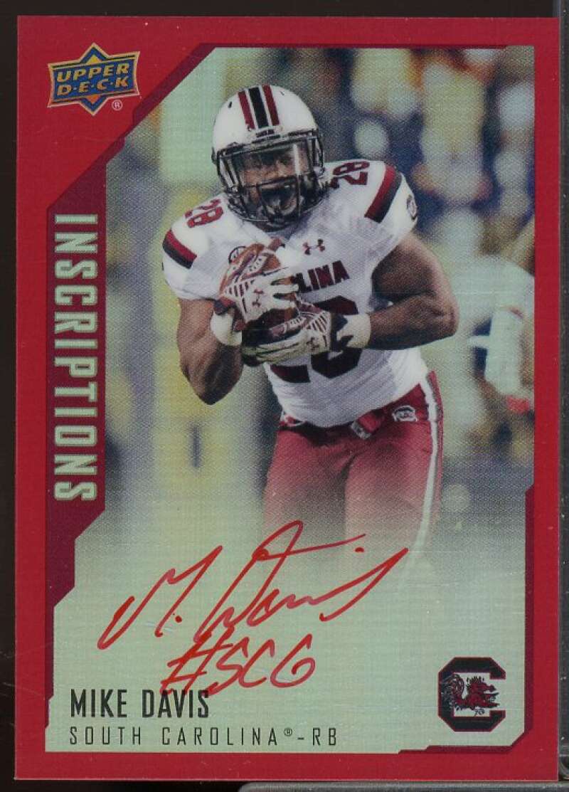 Mike Davis/75 Rookie Card 2015 Upper Deck Inscriptions Red #MD  Image 1