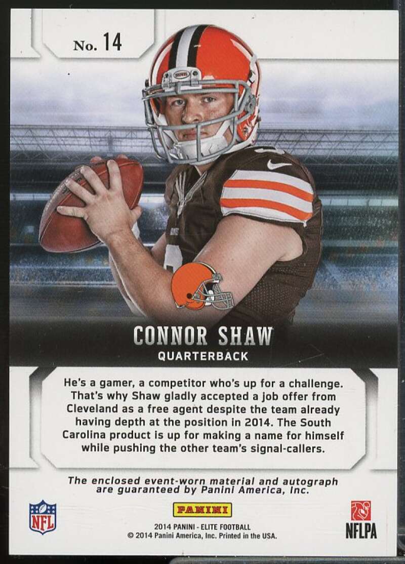 Connor Shaw/149 Rookie Card 2014 Elite New Breed Jerseys Autographs #14  Image 2