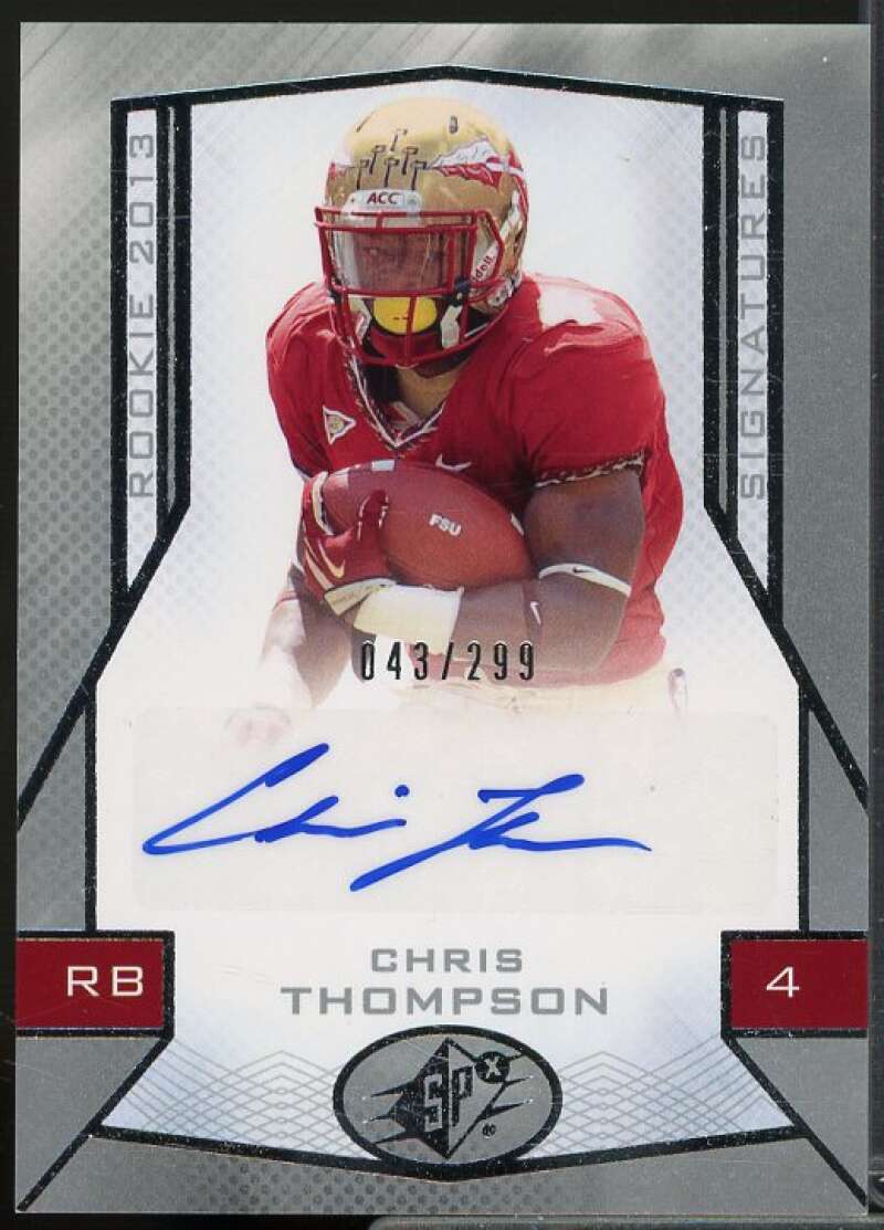 Chris Thompson AU Rookie Card 2013 SPx #97  Image 1