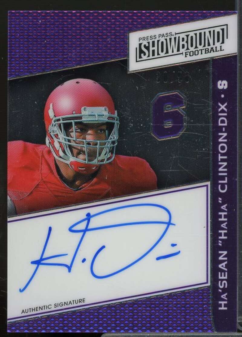 Ha Ha Clinton-Dix Rookie Card 2014 Press Pass Showbound Purple #SBHCD  Image 1