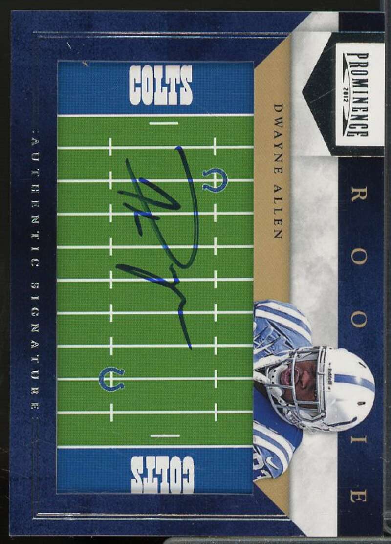 Dwayne Allen/200 Rookie 2012 Panini Prominence Rookie NFL Field Autographs #247  Image 1