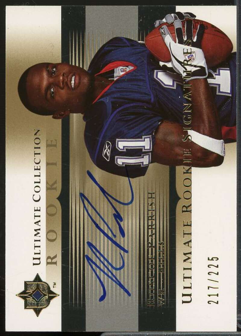 Roscoe Parrish AU Rookie Card 2005 Ultimate Collection #211  Image 1