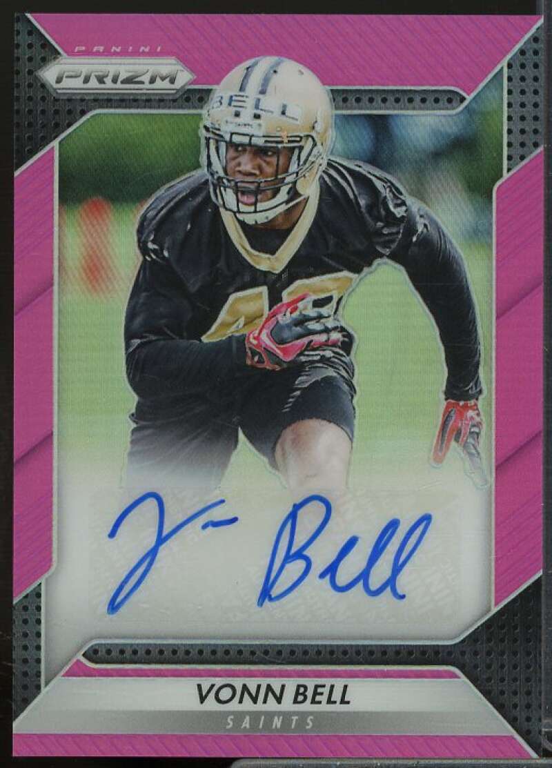 Vonn Bell Rookie Card 2016 Panini Prizm Rookie Autographs Prizms Pink #18  Image 1