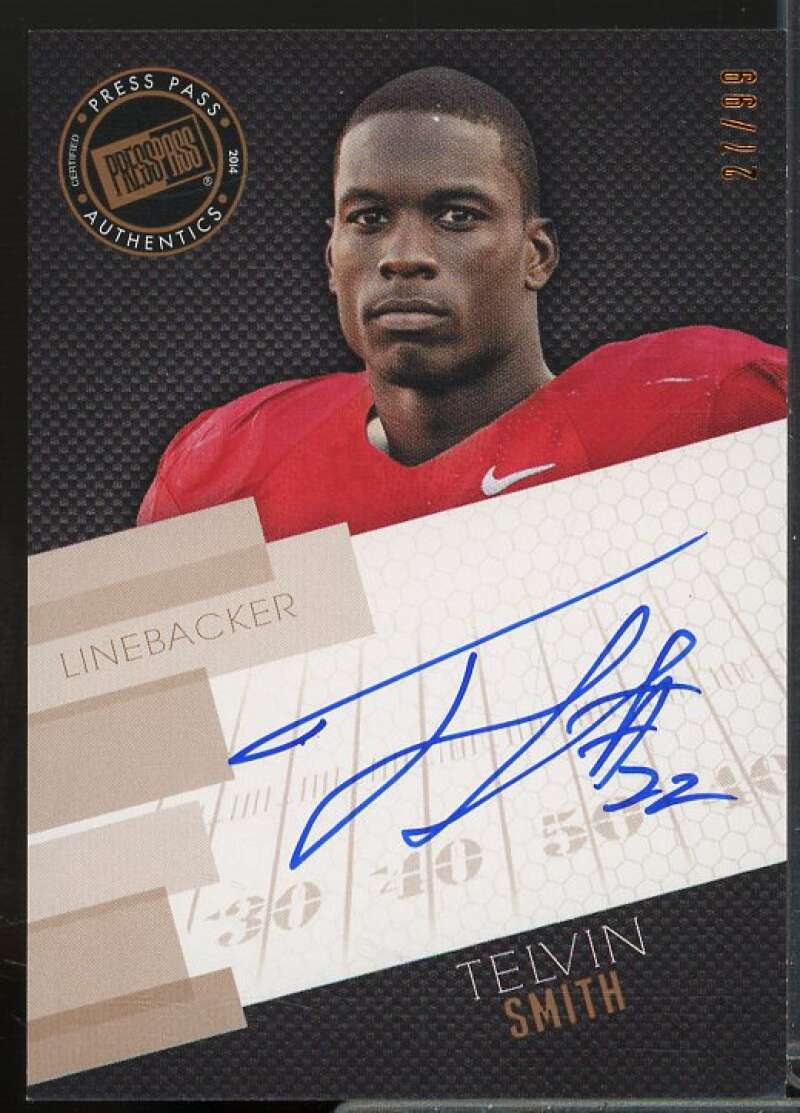 Telvin Smith/99 Rookie Card 2014 Press Pass Autographs Bronze #TS  Image 1