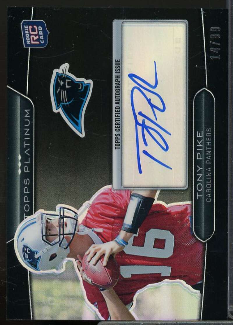 Tony Pike Rookie 2010 Topps Platinum Rookie Autographs Black Refractors #11  Image 1