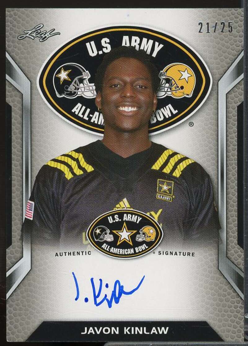 Javon Kinlaw/25 2016 Leaf Army All-American Bowl Tour Autographs Silver #ATAJK1  Image 1