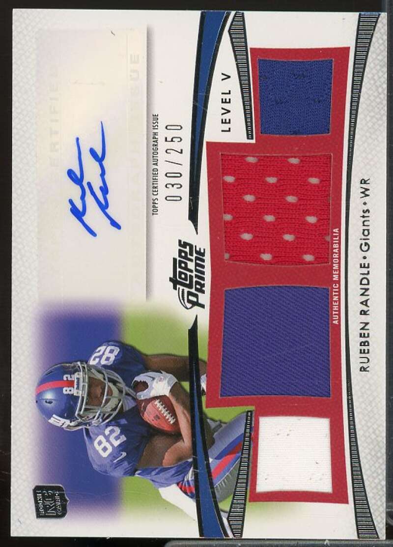 Rueben Randle/250 Rookie Card 2012 Topps Prime Autographed Relics Level 5 #PVRR  Image 1