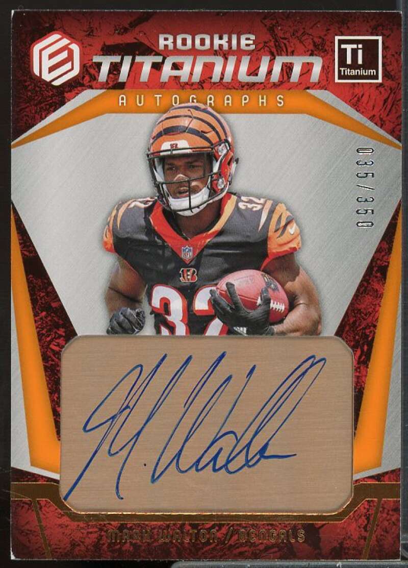 Mark Walton Rookie 2018 Panini Elements Rookie Titanium Autographs Copper #26  Image 1