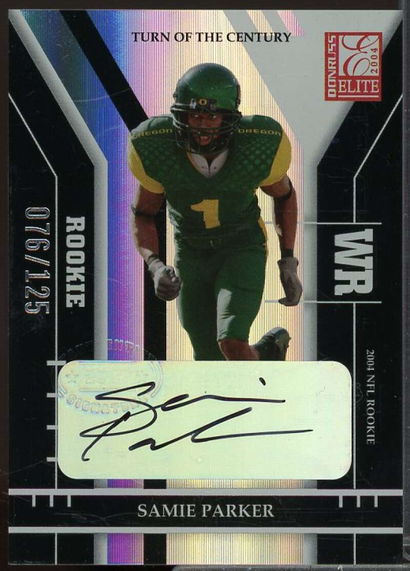 Samie Parker Rookie Card 2004 Donruss Elite Turn of the Century Autographs #188  Image 1