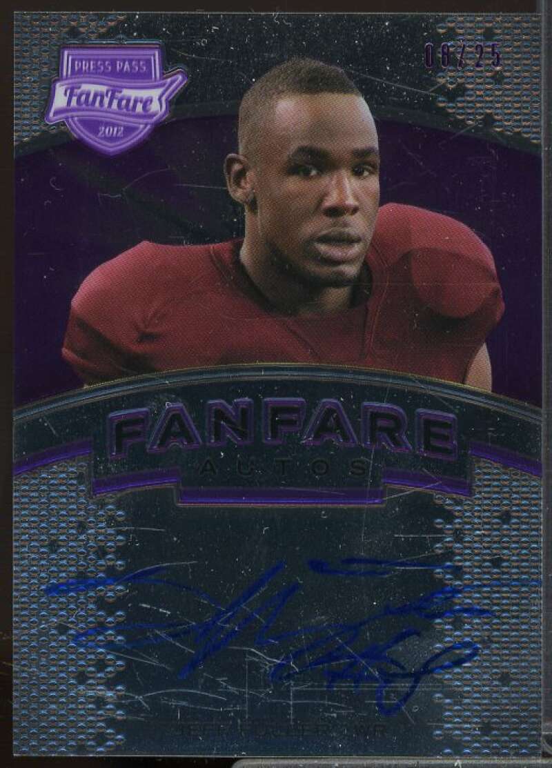 Jeff Fuller AU/25 Rookie Card 2012 Press Pass Fanfare Purple #FFJF  Image 1