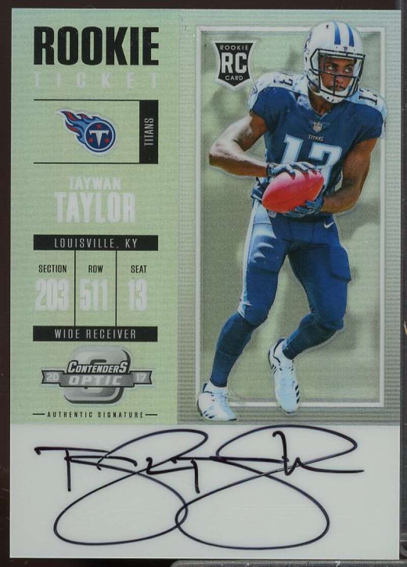 Taywan Taylor AU Rookie Card 2017 Panini Contenders Optic #138  Image 1