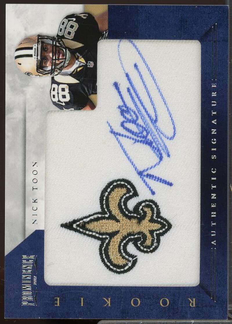 Nick Toon/200 Card 2012 Panini Prominence Rookie Team Logo Autographs #227  Image 1