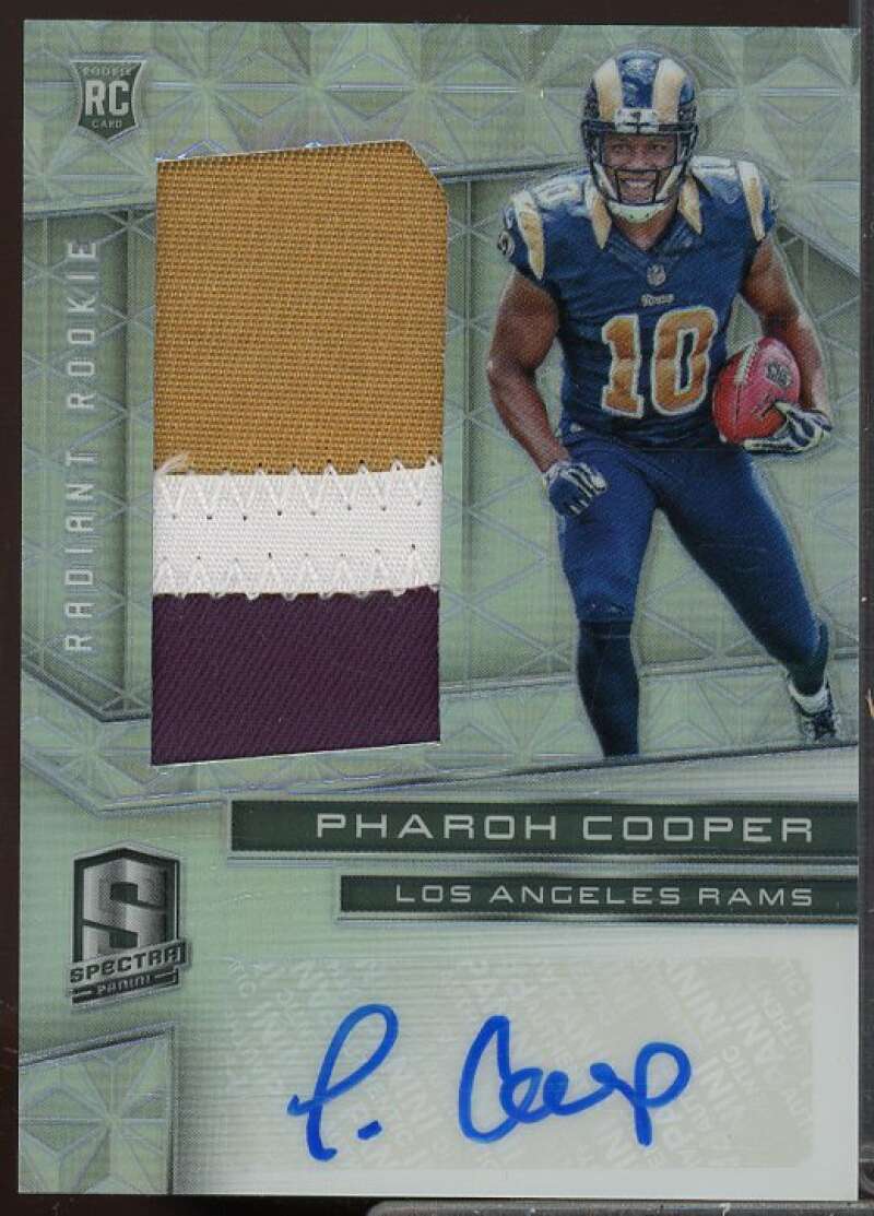 Pharoh Cooper/199 Rookie 2016 Panini Spectra Radiant Rookie Patch Signature #13  Image 1