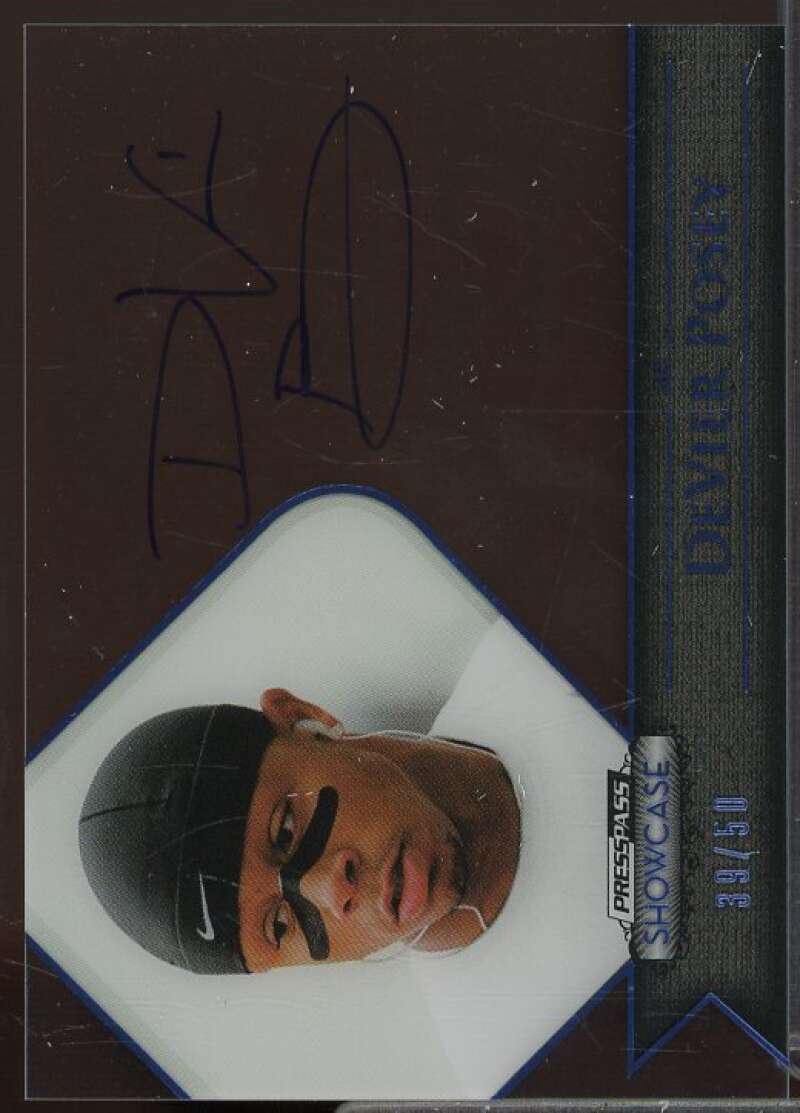 DeVier Posey/50 Rookie Card 2012 Press Pass Showcase Blue #SCDP  Image 1