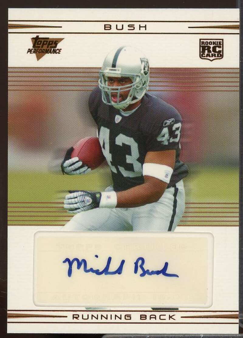 Michael Bush/50 Rookie 2007 Topps Performance Rookie Autographs Bronze #128  Image 1