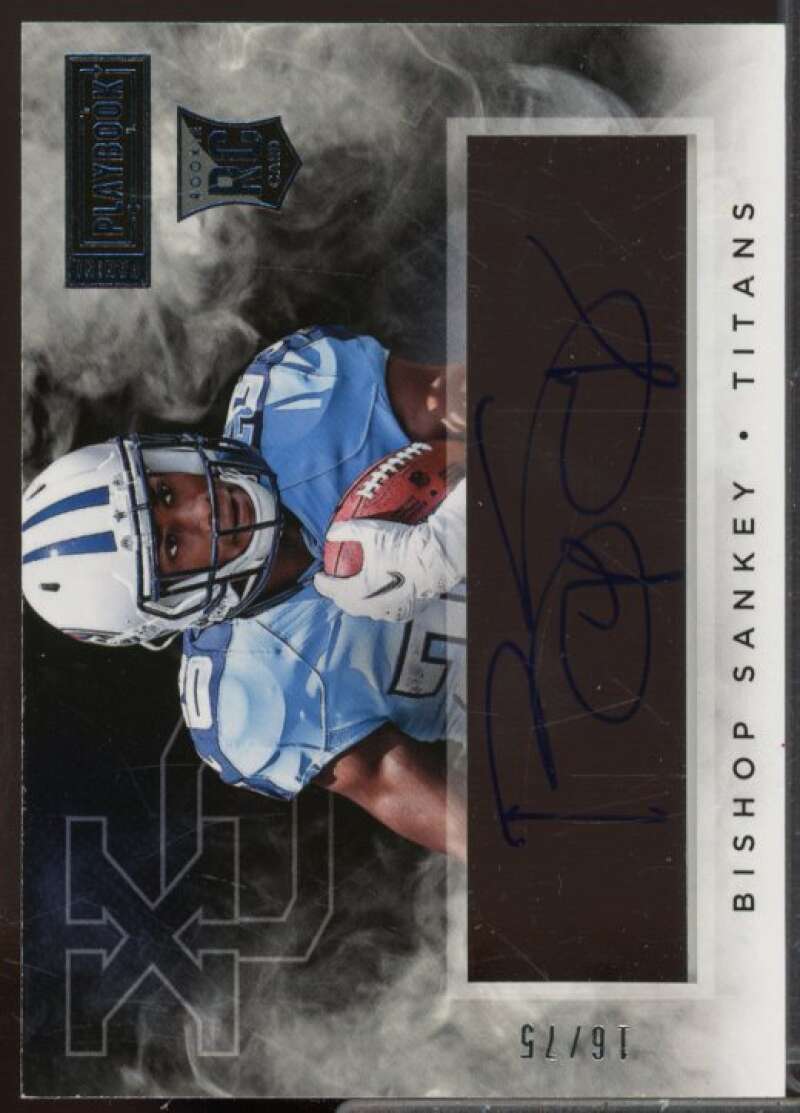 Bishop Sankey/75 Rookie 2014 Panini Playbook Rookie X's and O's Signatures #19  Image 1