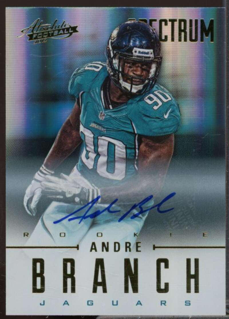 Andre Branch/299 Rookie Card 2012 Absolute Spectrum Gold Autographs #198  Image 1