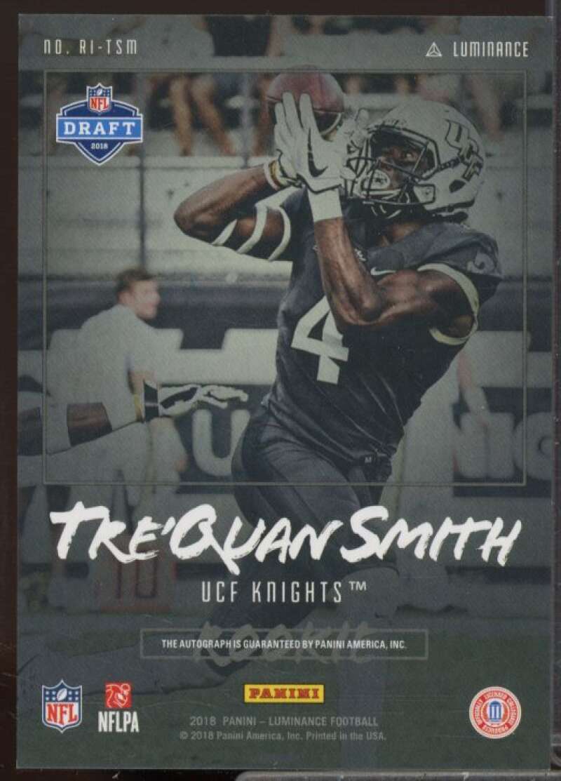 Tre'Quan Smith/249 Rookie Card 2018 Panini Luminance Rookie Ink #79  Image 2