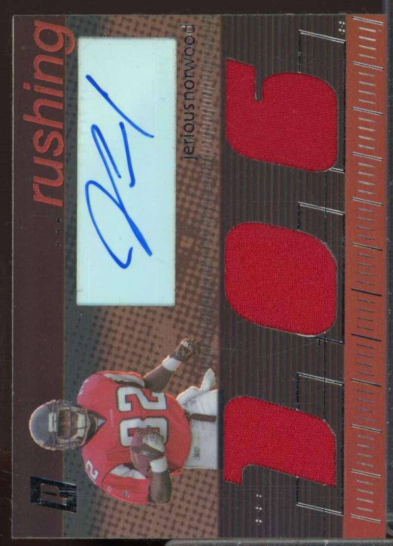 Jerious Norwood 2006 Topps Paradigm Career Highs Triple Jersey Autographs #RJN  Image 1