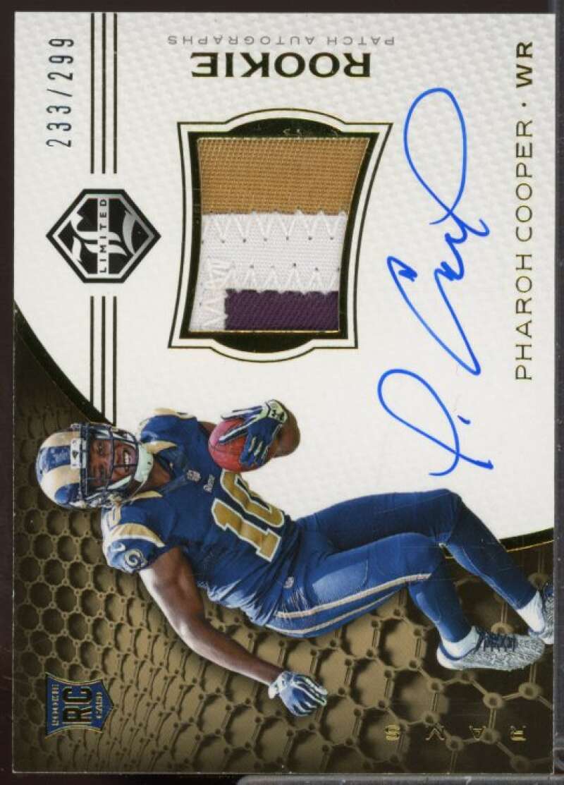 Pharoh Cooper JSY AU/299 Rookie Card 2016 Limited #102  Image 1