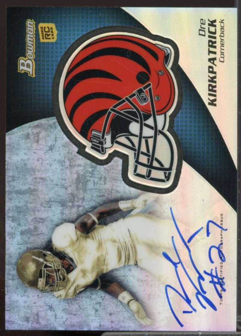 Dre Kirkpatrick Rookie Card 2012 Bowman Rookie Team Helmet Autographs #BCRADK  Image 1