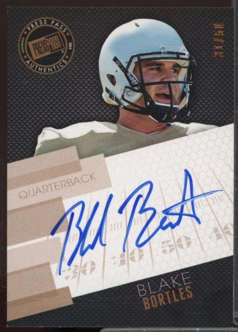 Blake Bortles/50 Rookie Card 2014 Press Pass Autographs Bronze #BB  Image 1