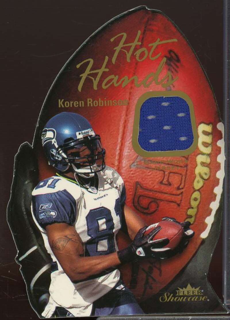 Koren Robinson Rookie Card 2003 Fleer Showcase Hot Hands Jerseys #HHKR  Image 1