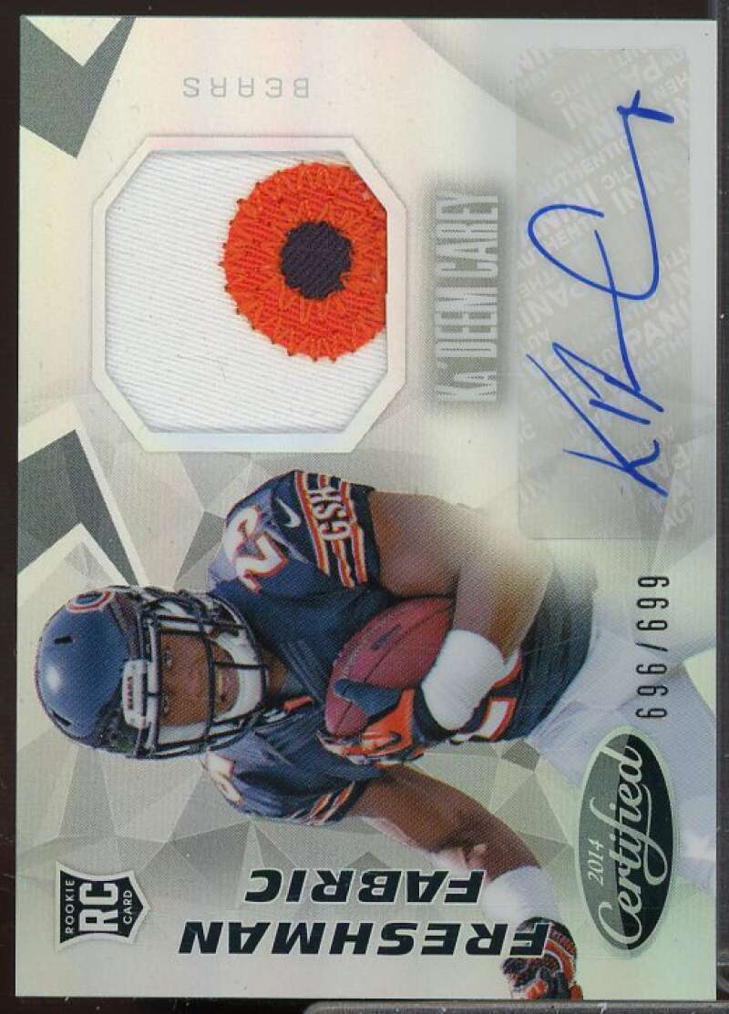 Ka'Deem Carey JSY AU/699 Rookie Card 2014 Certified #227  Image 1