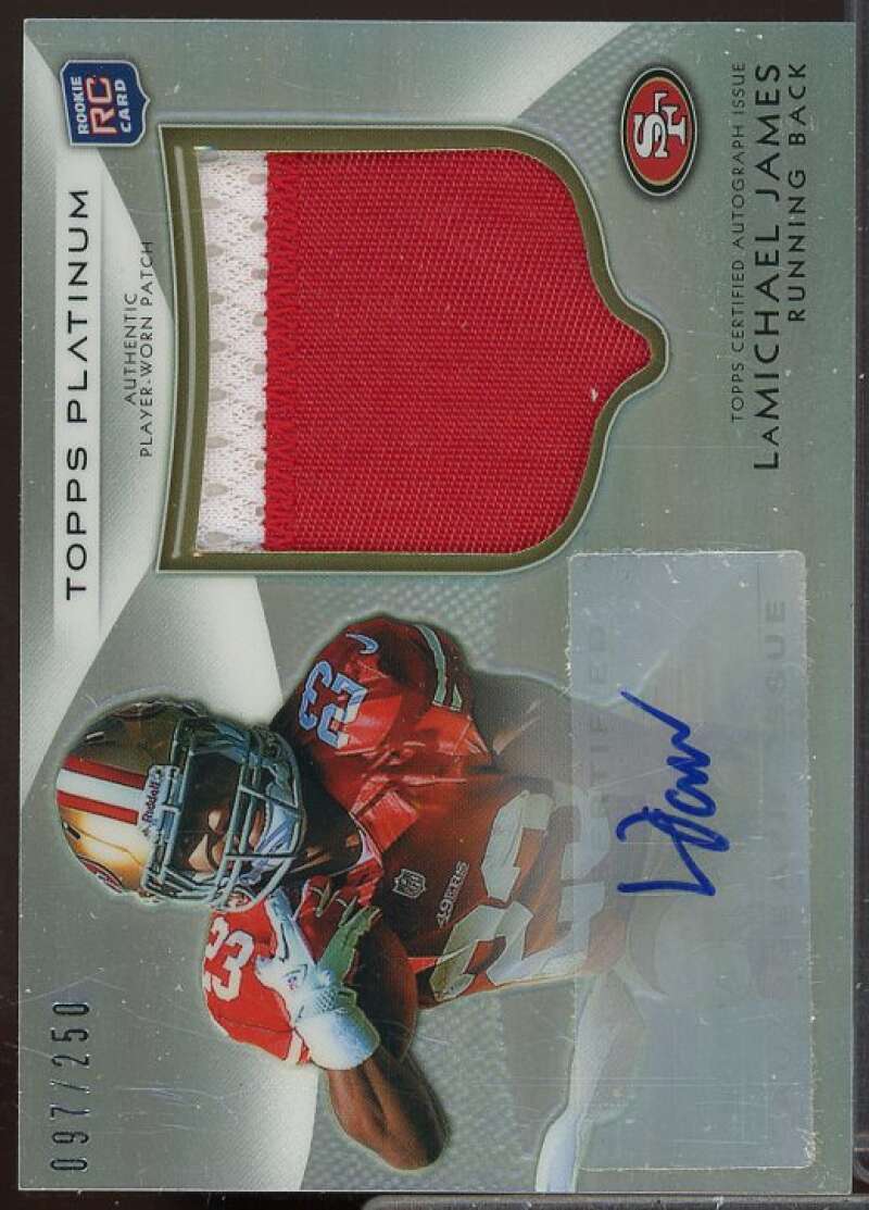 LaMichael James/250 2012 Topps Platinum Rookie Patch Autographs Refractors #112  Image 1