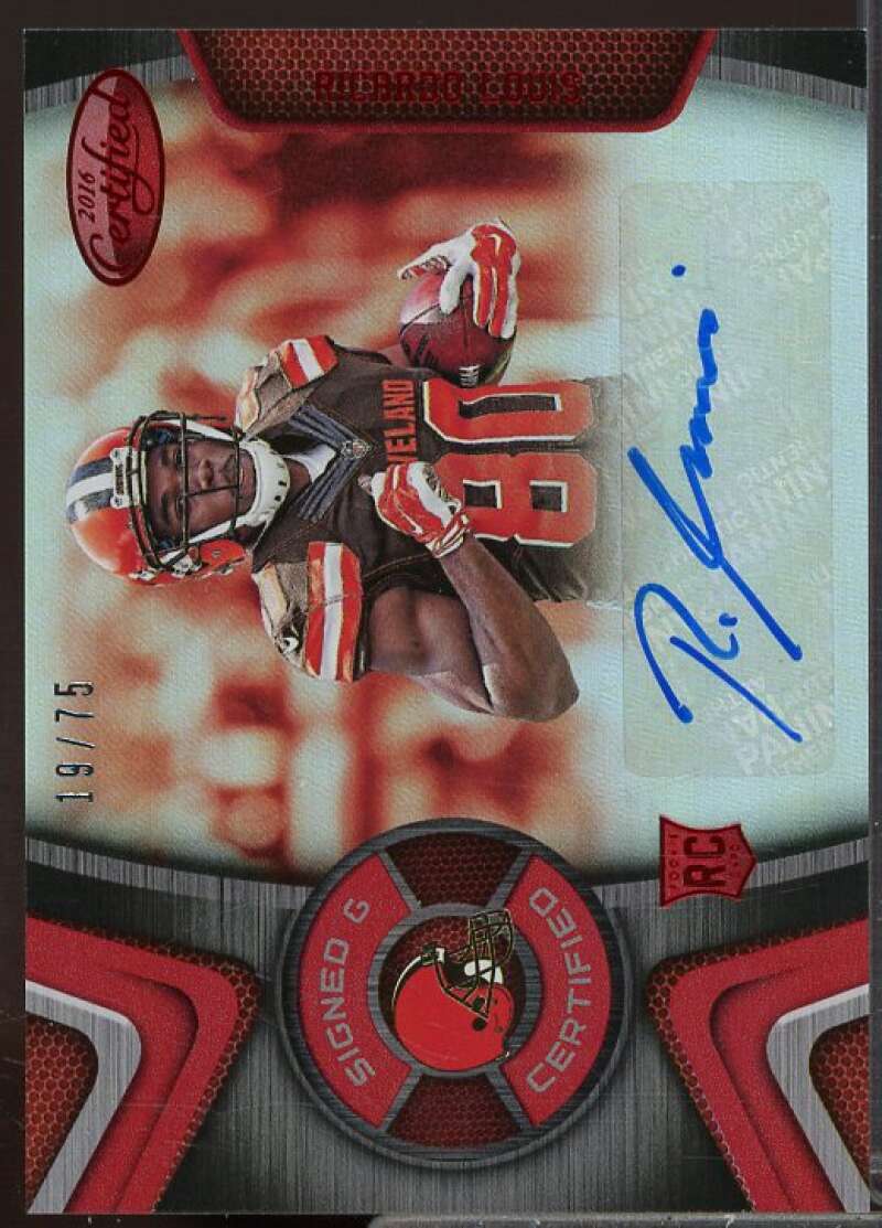 Ricardo Louis Rookie Card 2016 Certified Signed and Certified Mirror Red #SCRL  Image 1