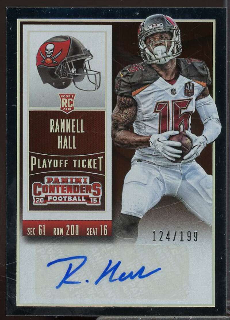 Rannell Hall AU/199 Rookie Card 2015 Panini Contenders Playoff Ticket #156  Image 1