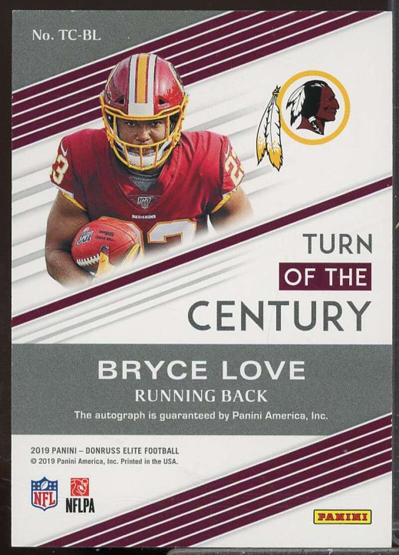 Bryce Love/99 Rookie Card 2019 Elite Turn of the Century Autographs #33  Image 2