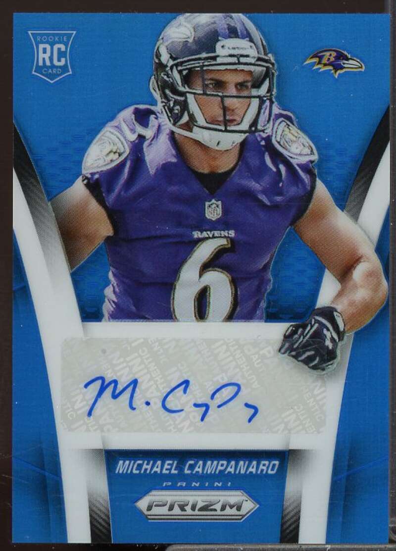 Michael Campanaro Rookie 2014 Panini Prizm Rookie Autographs Prizms Blue #ARMC  Image 1