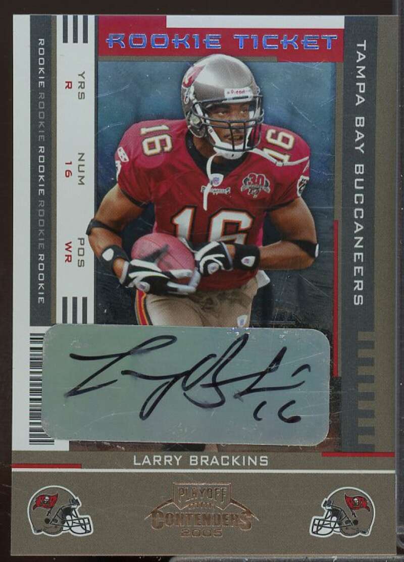 Larry Brackins AU Rookie Card 2005 Playoff Contenders #150  Image 1