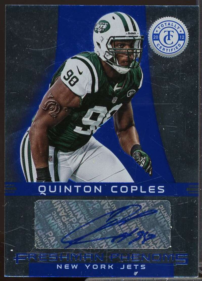 Quinton Coples AU/99 Rookie Card 2012 Totally Certified Blue #161  Image 1