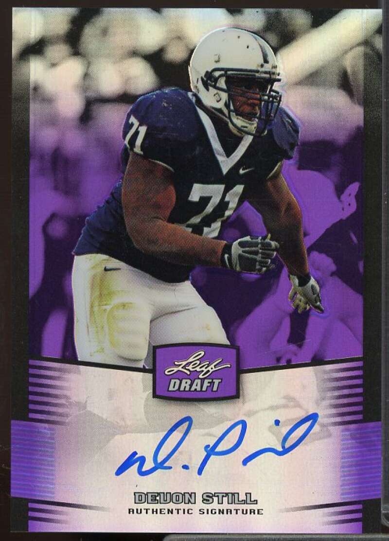 Devon Still Rookie Card 2012 Leaf Metal Draft Prismatic Purple #DS1  Image 1