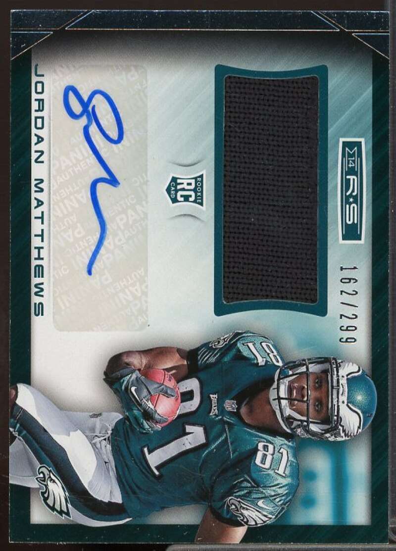 Jordan Matthews Rookie 2014 Rookies and Stars Rookie Jersey Autographs #RMJMA  Image 1