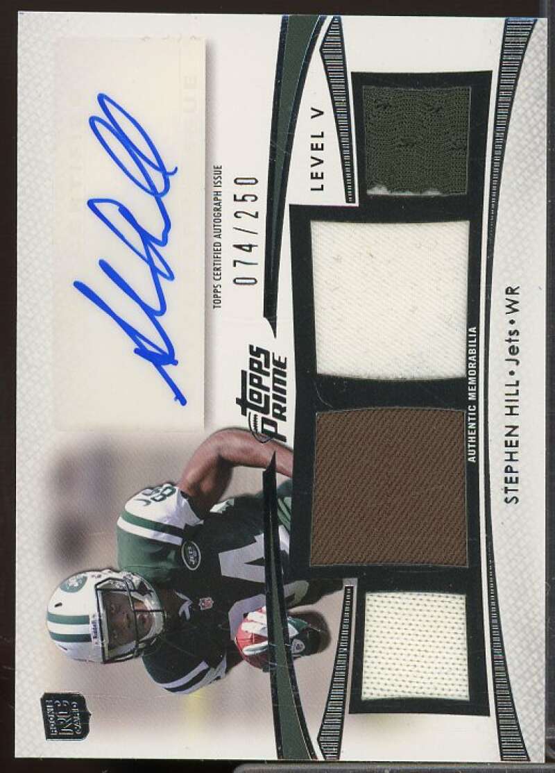 Stephen Hill/250 Rookie Card 2012 Topps Prime Autographed Relics Level 5 #PVSH  Image 1