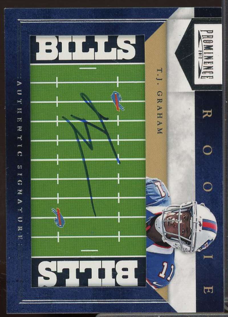 T.J. Graham/240 Rookie 2012 Panini Prominence Rookie NFL Field Autographs #217  Image 1