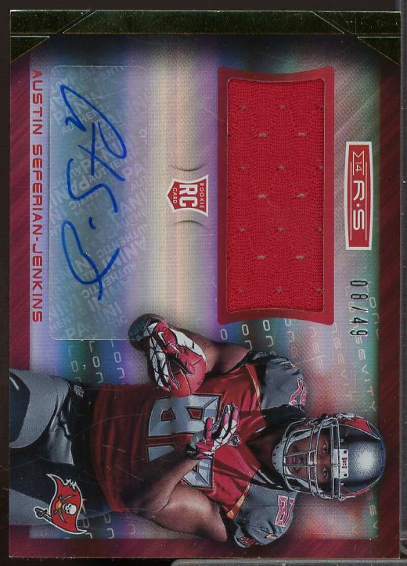 Austin Seferian-Jenkins/49 2014 Rookies Stars Jersey Auto Longevity Gold #RMAS  Image 1