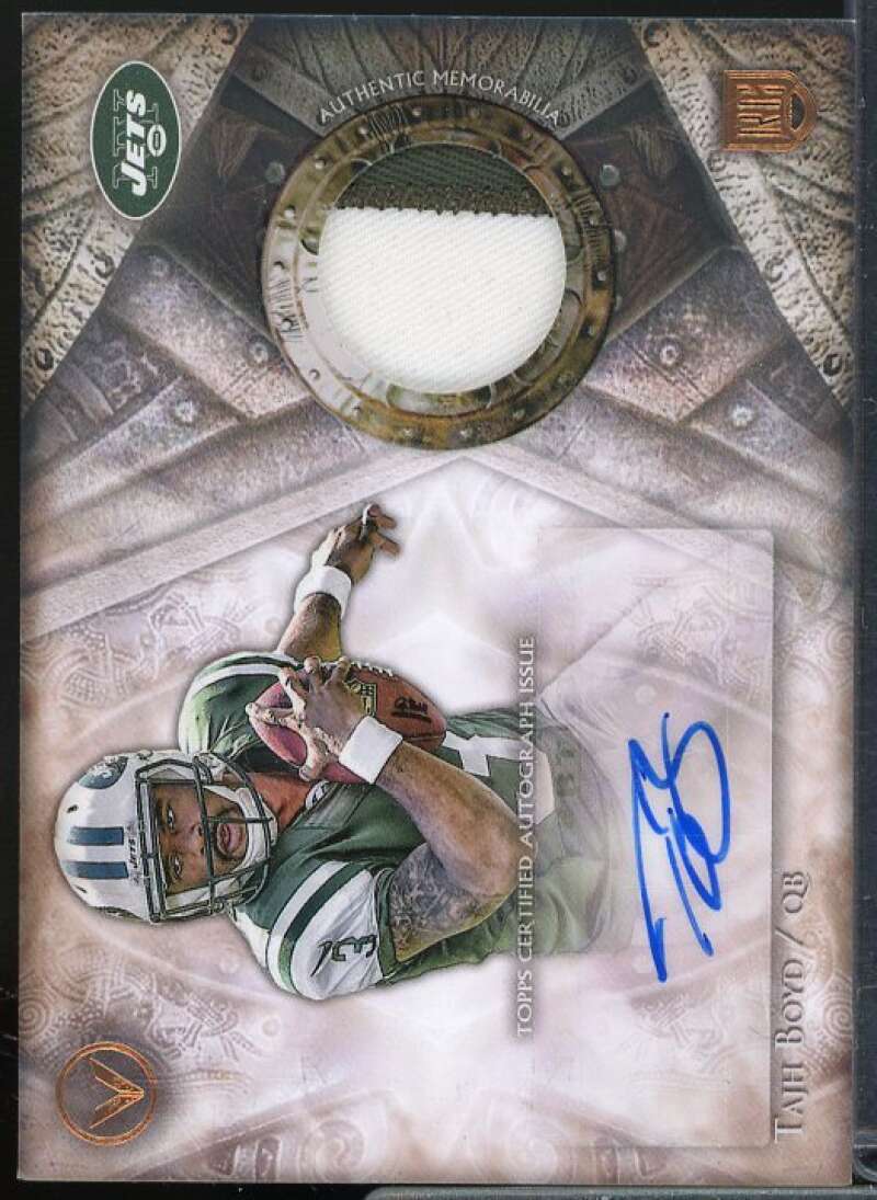 Tajh Boyd Rookie Card 2014 Topps Valor Shield of Honor Patch Autographs #SOHTB  Image 1