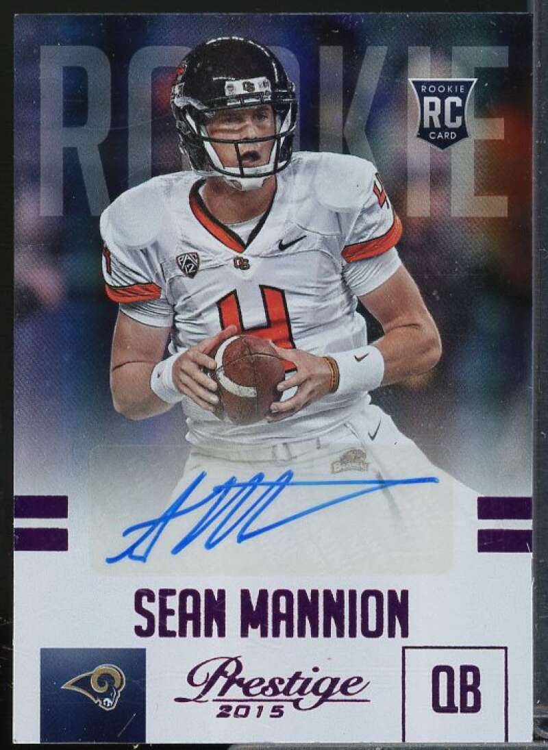 Sean Mannion/100 Rookie Card 2015 Prestige Rookie Autographs Purple #281  Image 1