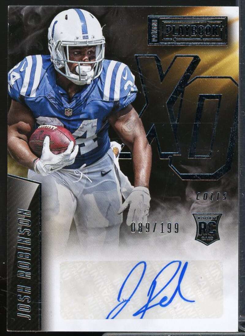 Josh Robinson Rookie 2015 Panini Playbook Rookie X's and O's Signatures #17  Image 1