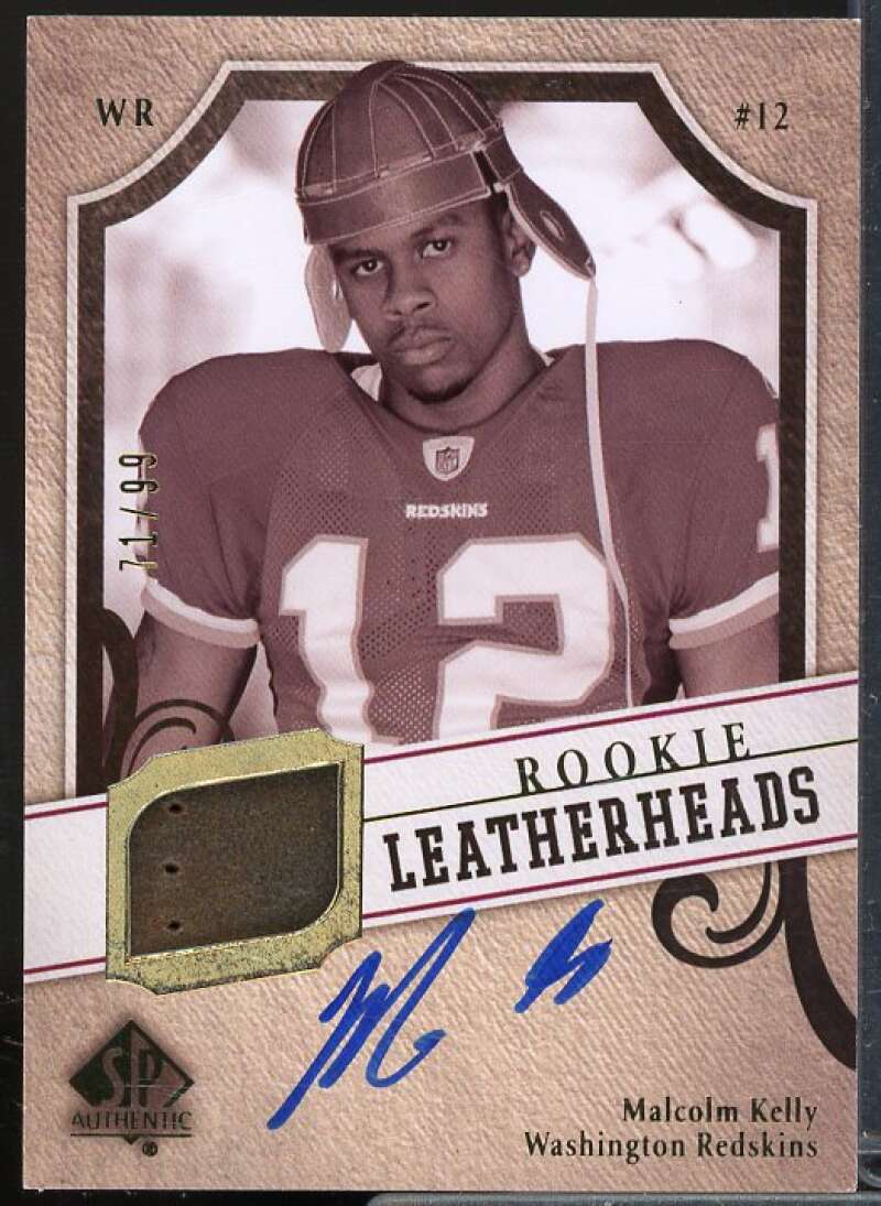 Malcolm Kelly/99 Rookie 2008 SP Authentic Rookie Leatherheads Autographs #LHMK  Image 1